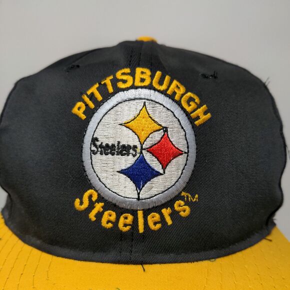 Team NFL Men's Snapback Hat Black Size OSFA Embroidered Pittsburgh Steelers Logo - Picture 4 of 12